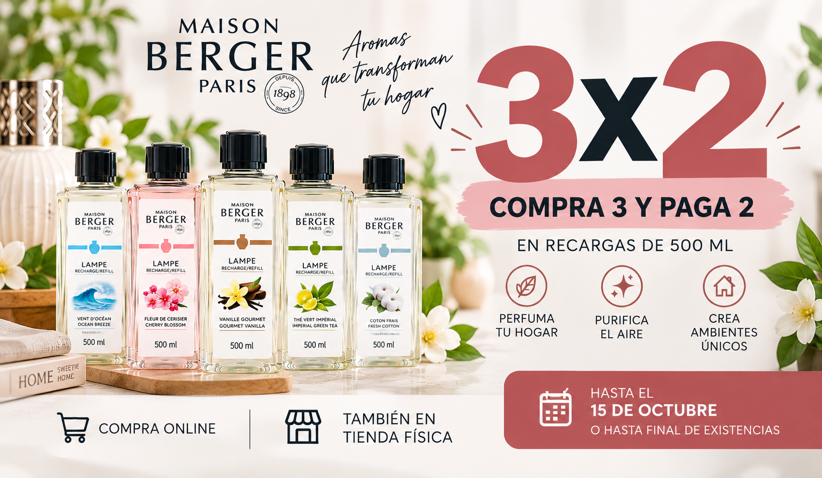 ✨ ¡3x2 EN RECARGAS MAISON BERGER! ✨